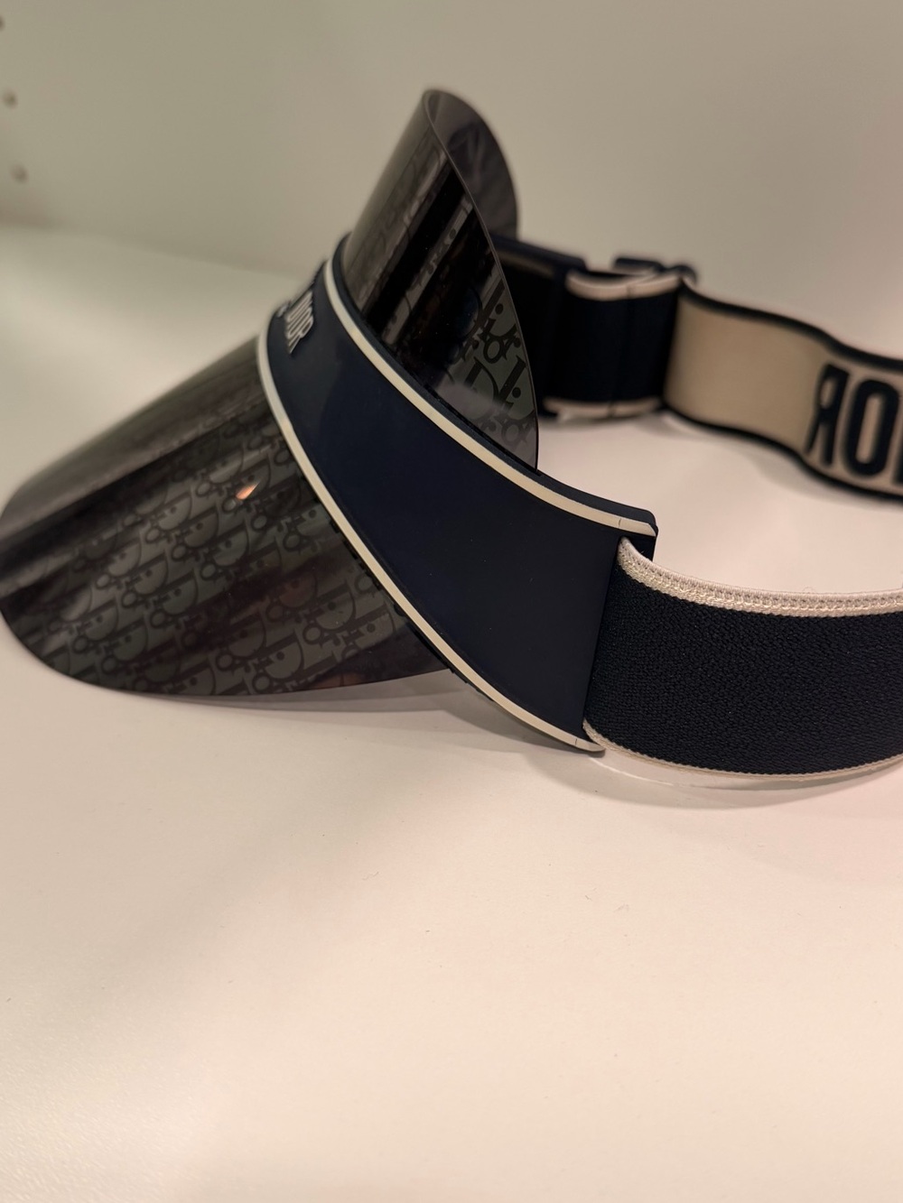 Dior Blue and White Monogram Visor - Picture 4 of 6